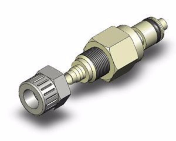 Connector, snap fit, male, plastic